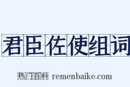 君臣佐使组词是什么意思的图片